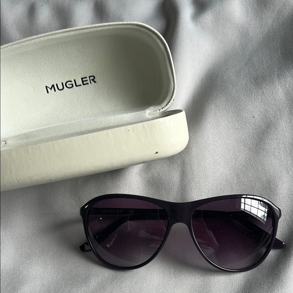 Mugler Purple Aviator Sunglasses
